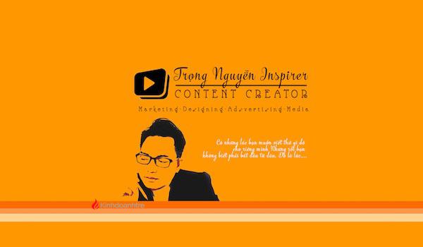 Trang youtube của Inspirer Trọng Nguyễn